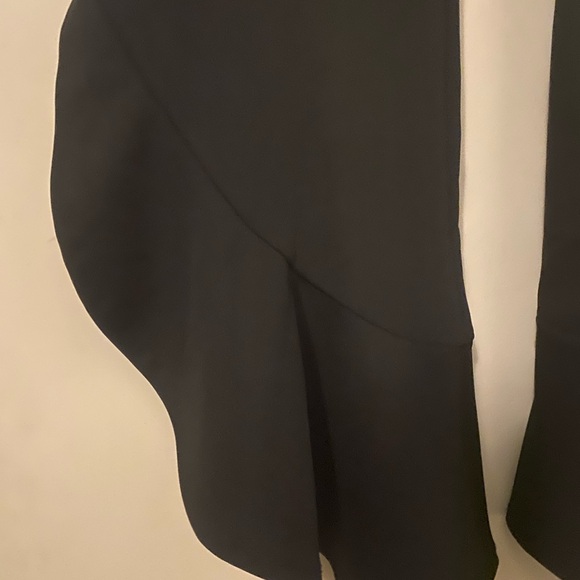 Black Ruffled Pants - Picture 2 of 2